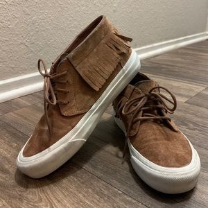 Suede Fringe Chukka Vans